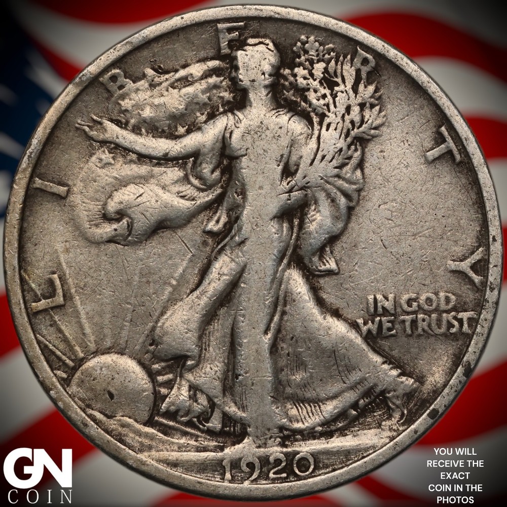 1920 D Walking Liberty Half Dollar A2042