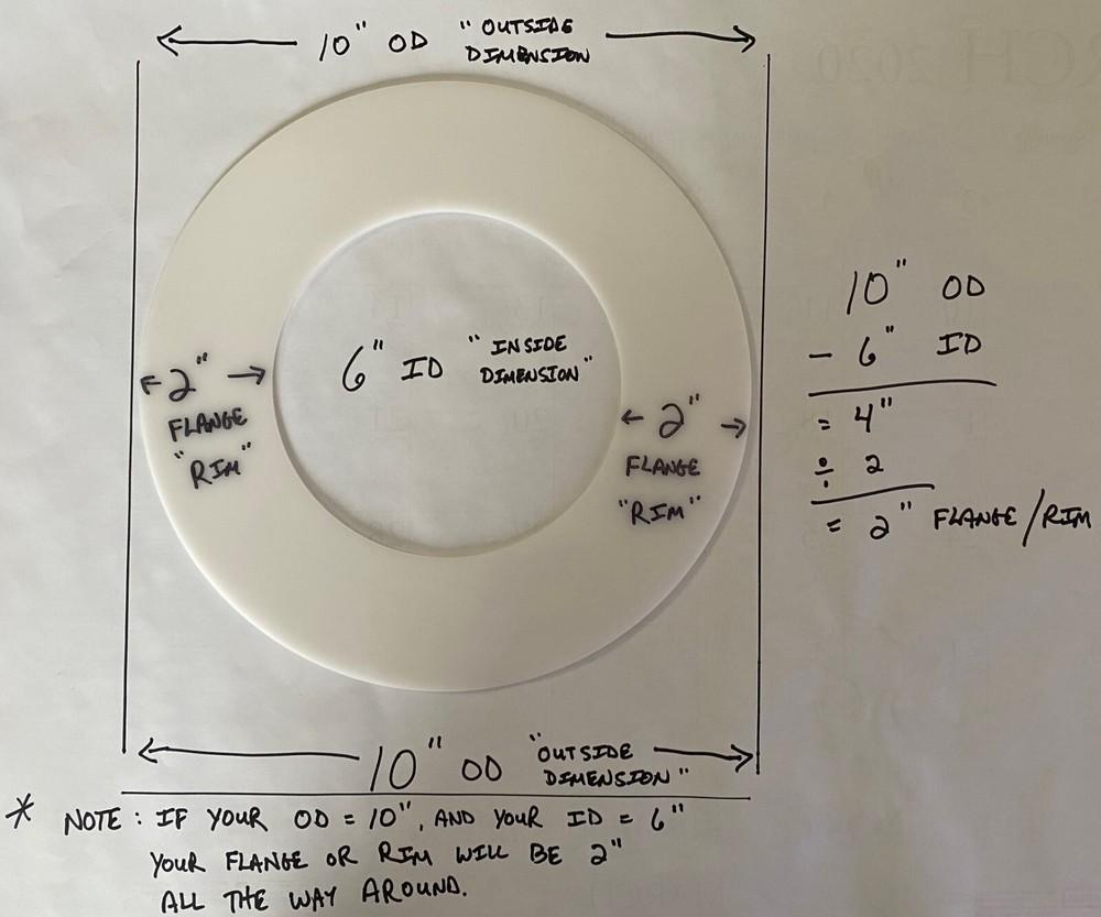 Plastic Ceiling Trim Ring "Goof Ring"