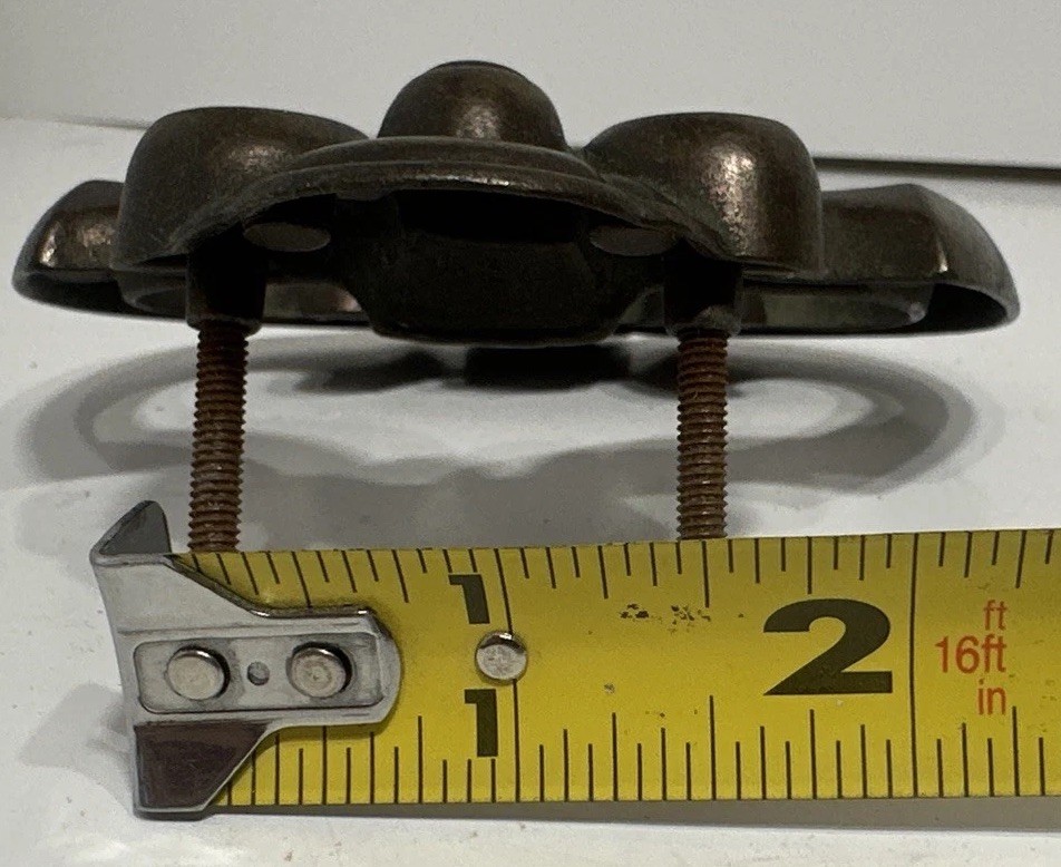 Antique Solid Brass Drawer Pull Drop Ring Pull Knobs Victorian Colonial Freeship