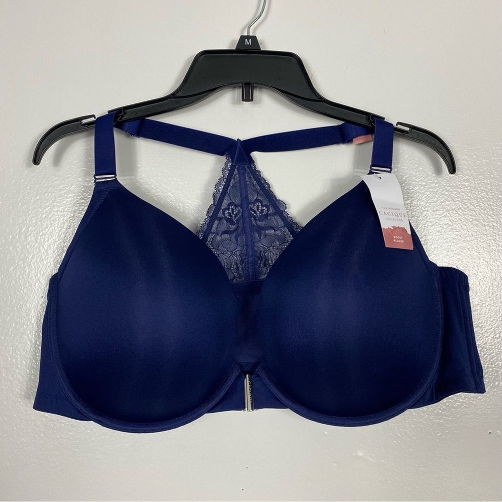 Cacique Front closure, smooth, boost plunge bra 46DD
