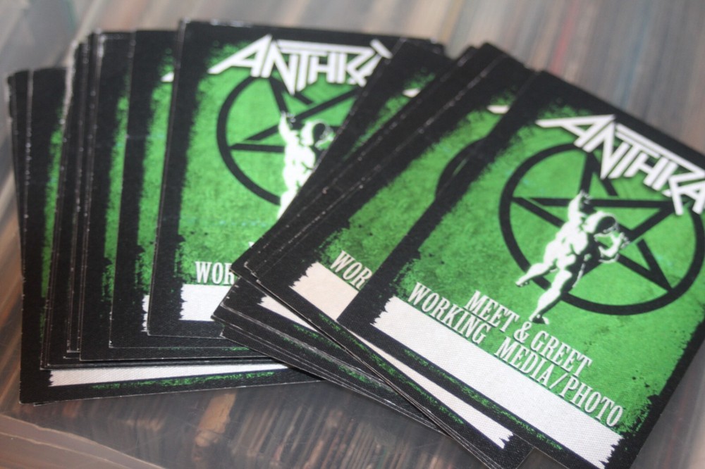 Wholesale -  Anthrax - 20x unused Backstage Pass