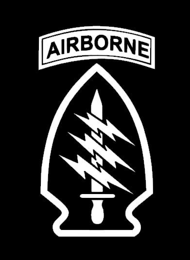US Army Special Forces Window Sticker Decal