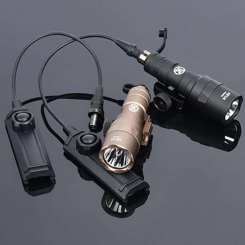 Tactical MINI M300C Flashlight Dual Function Switch Hunting Scout Weapon Light 