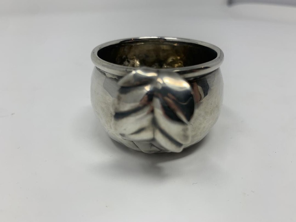 Tiny Sterling Cup, Interesting Handle, Edward San Giovanni