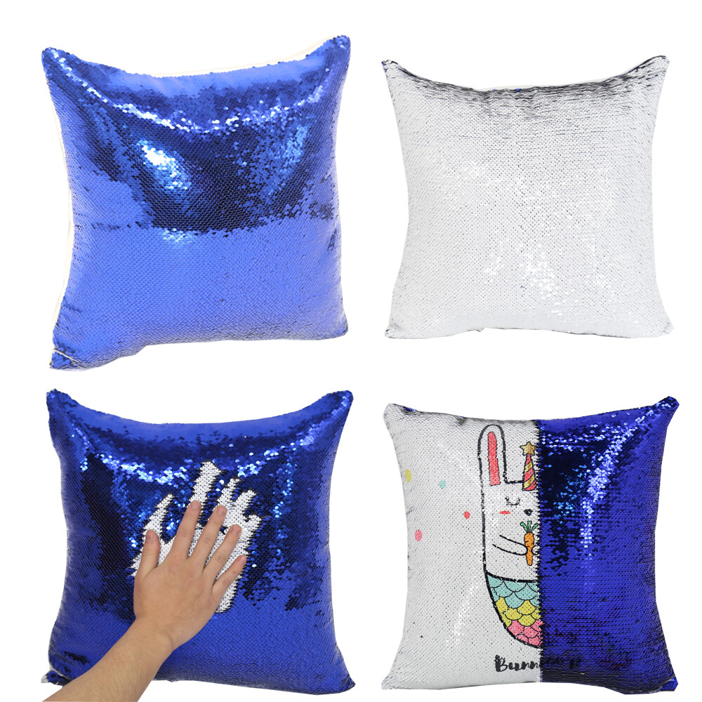 CALCA 10PACK Mixed Color Sublimation Reversible Sequin Pillow Case Cover Blanks