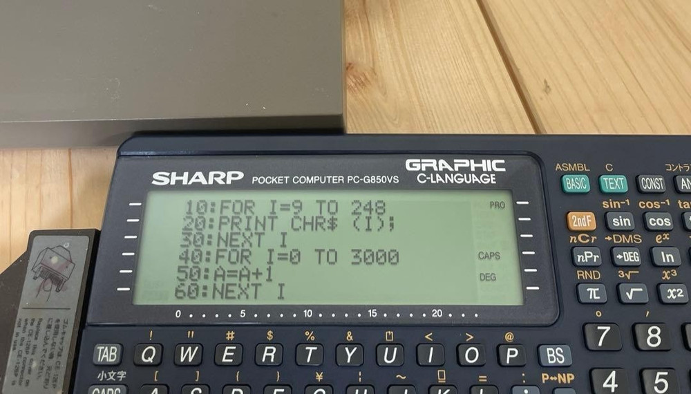 SHARP PC-G850VS Pocket Computer