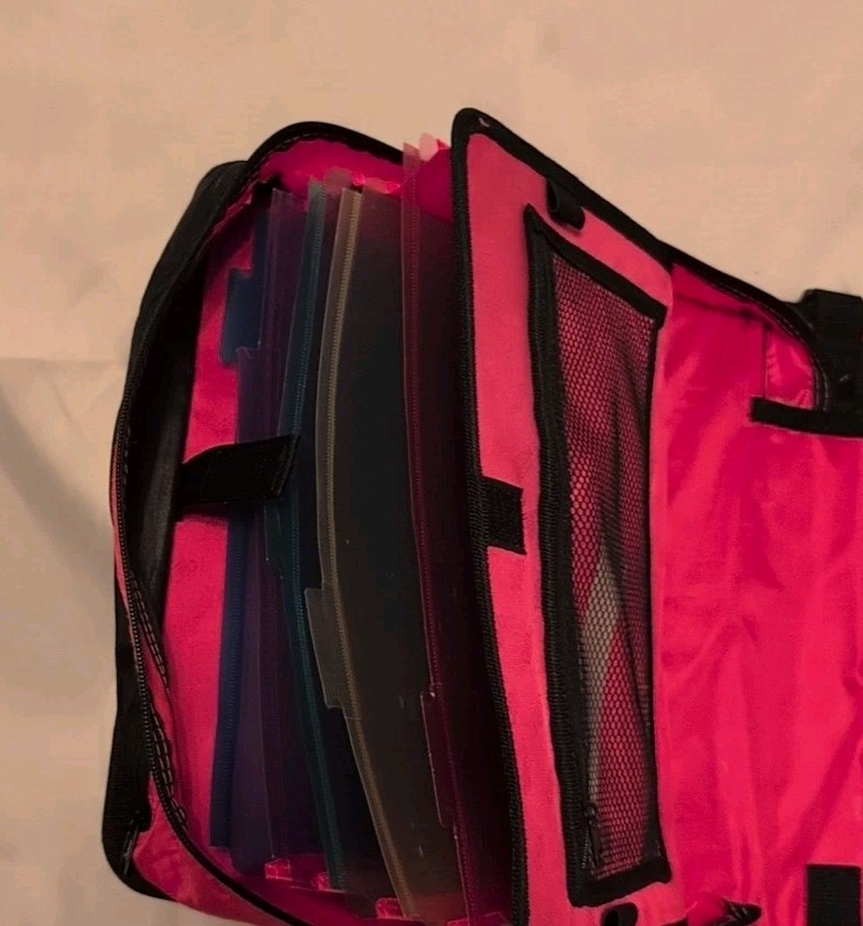 Case It Shoulder Folder Document Keeper Messenger Case Pink