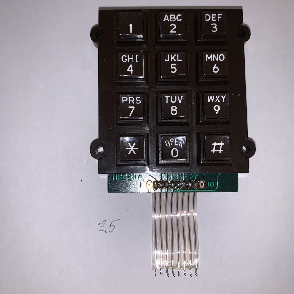 Touch Tone Dial Pad. 8 Pin Mylar Connector Condition Is New