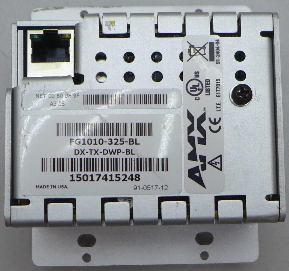 AMX DX-TX-DWP-BL FG1010-325-BL DX Link Multi Format Wallplate Transmitter #2
