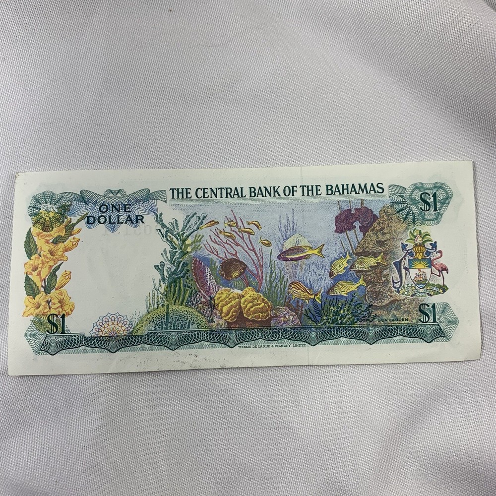 1974 Bahamas One Dollar Banknote
