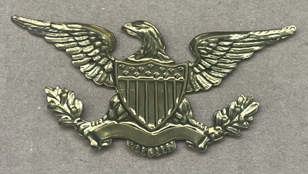 American Eagle Ornate Vintage Brass Stamping