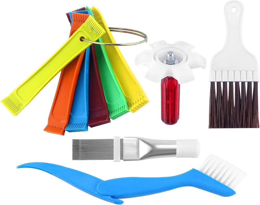 5 PCS Air Conditioner Fin Cleaner Set Include 3 Different Air Conditioner