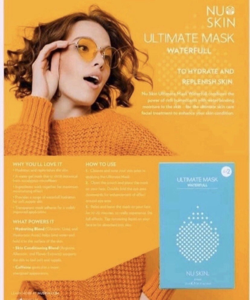 Nu Skin Ultimate Waterfull Mask (8 Sheets)