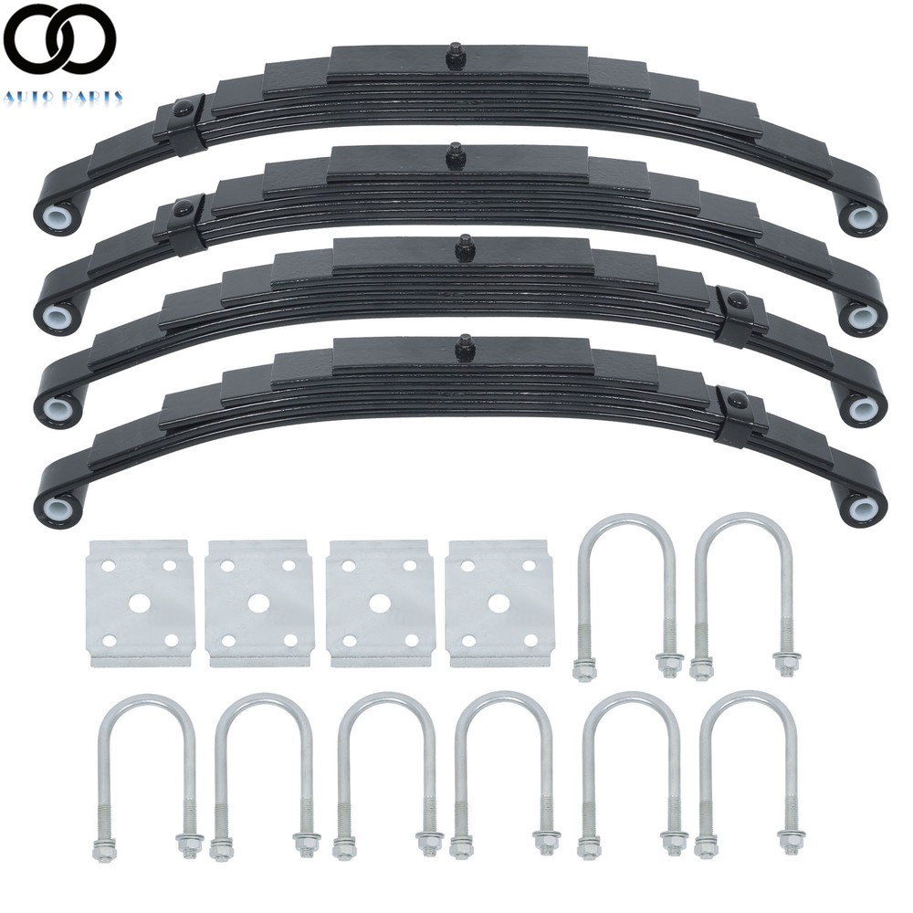 7000 lbs Tandem Trailer Axle Suspension Kit 3500 lbs Leaf Springs & U-bolt Kit