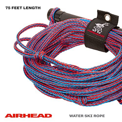 Water Ski Rope with Rubber Handle, 1 Section, 75-Feet