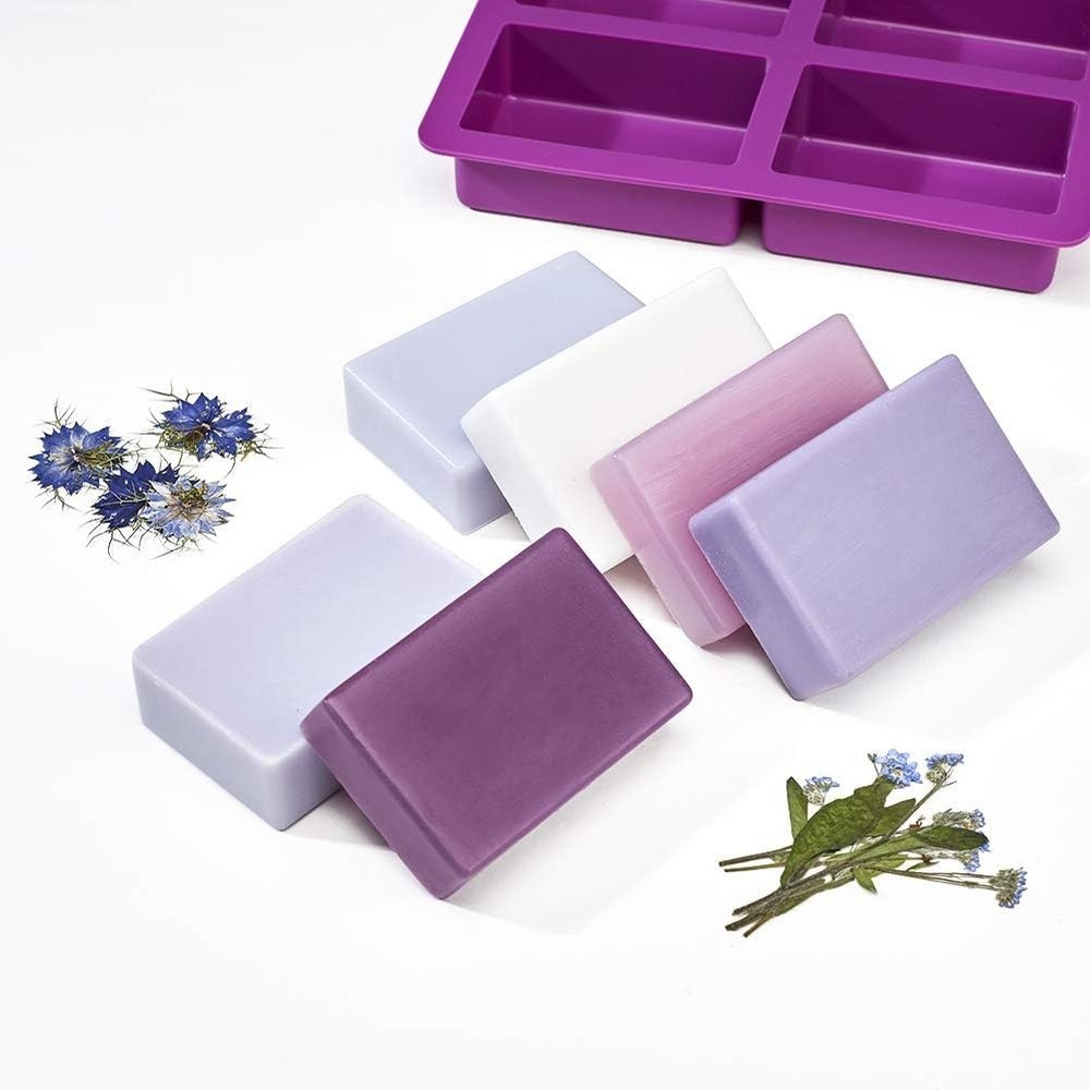 Rectangle Soap Mold 2-Pack: Durable 5oz Silicone Molds for Crafting Luxury Soaps