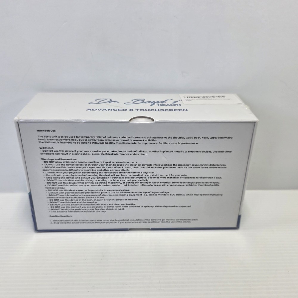 Dr. Boyd's "Advanced X" Touchscreen TENS & EMS Unit -32 Modes, 8 Settings