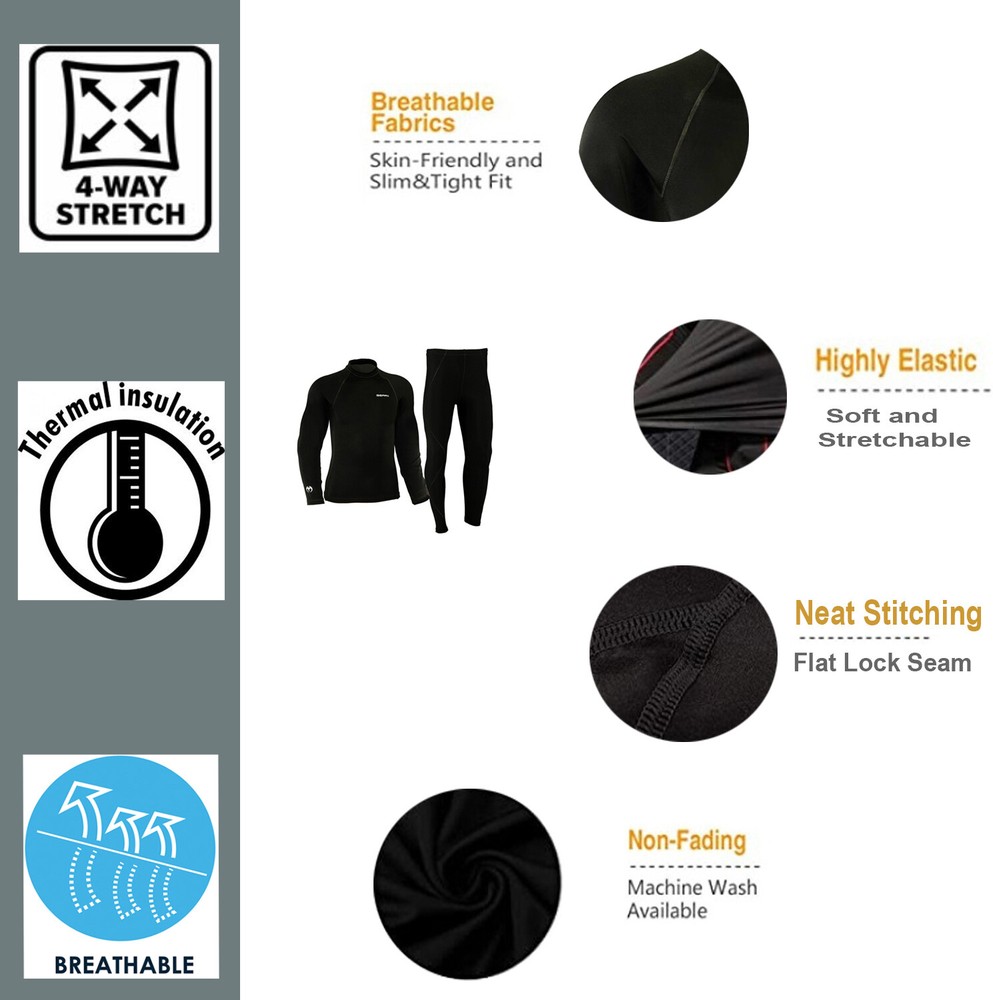 Kids Thermal Compression T-Shirt Under Layer Pants