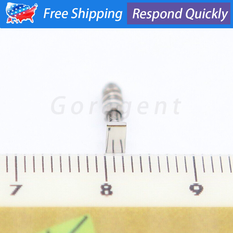 Rectangle Screw+Bolt Set Silver 4.0*2.0mm Replace For C ar tier Eyeglasses Frame