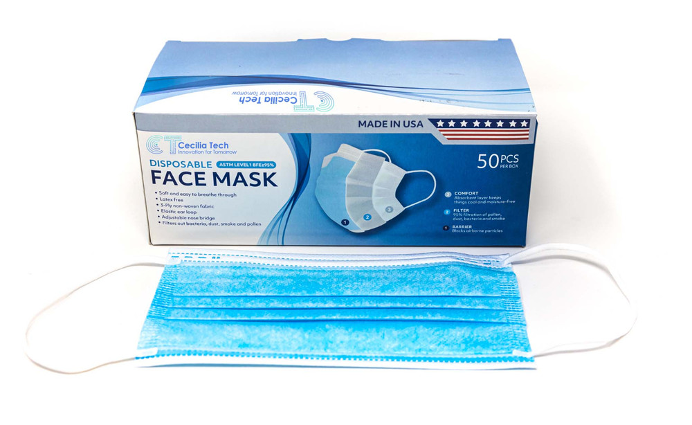Cecilia Tech Blue Face Mask