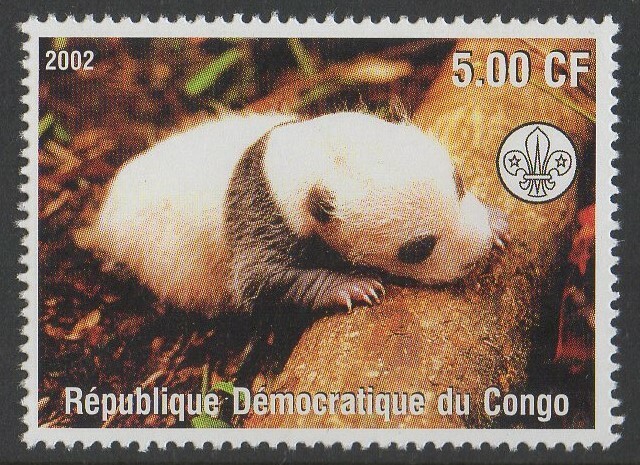 PANDA BEAR BABY 2002 MNH STAMP