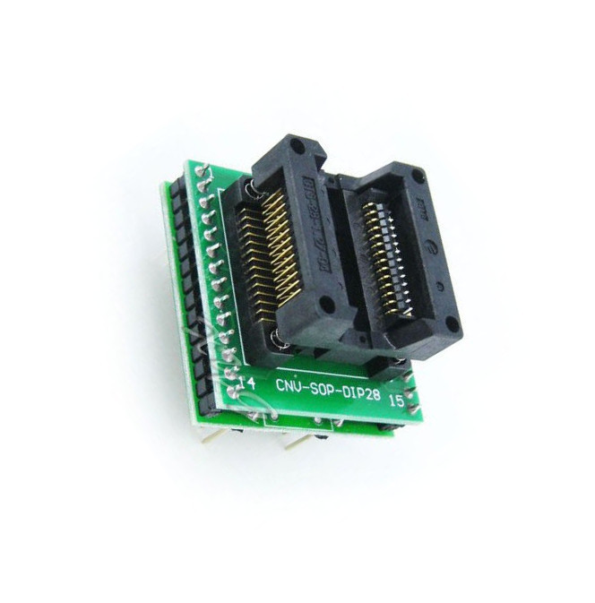1PCS SO28 SOIC28 SOP28 to DIP28 Programmer adapter Socket Module CA NEW