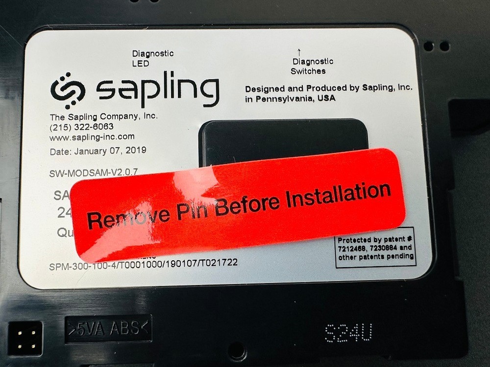 Sapling SAM-1BS-12R-4 SAM Series Smart Wired Clock