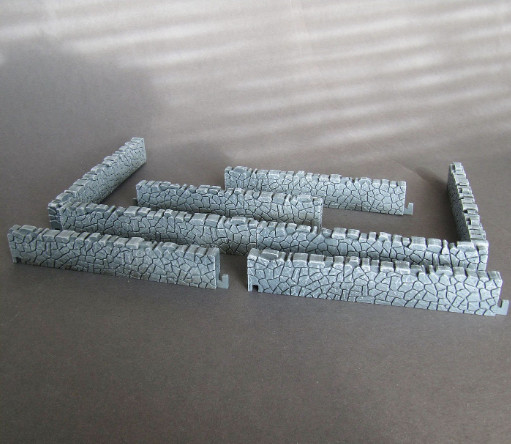 Modular Stone Wall 1/56 28mm 10pc