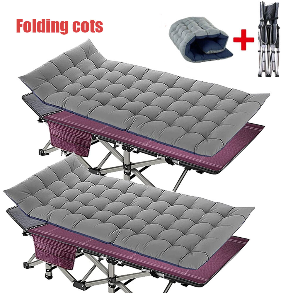 NAIZEA Folding Cot Foldable Bed Sleeper Roll Away Guest Camping Bed & Mattress