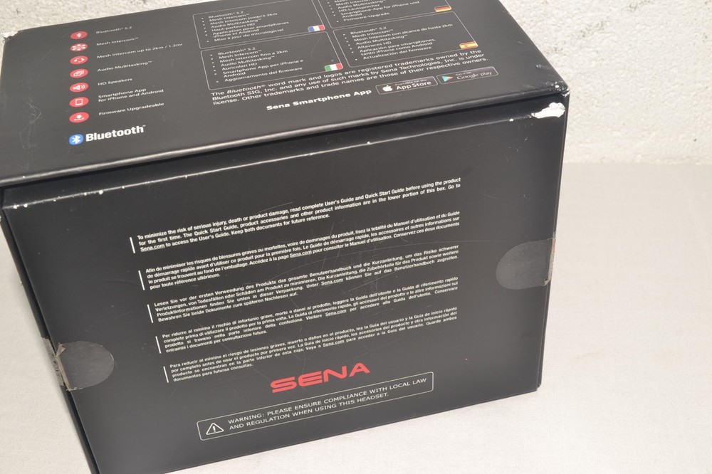 SENA Spider ST1 Motorcycle Mesh Communication System COMPLETE OPEN BOX/UNTESTED