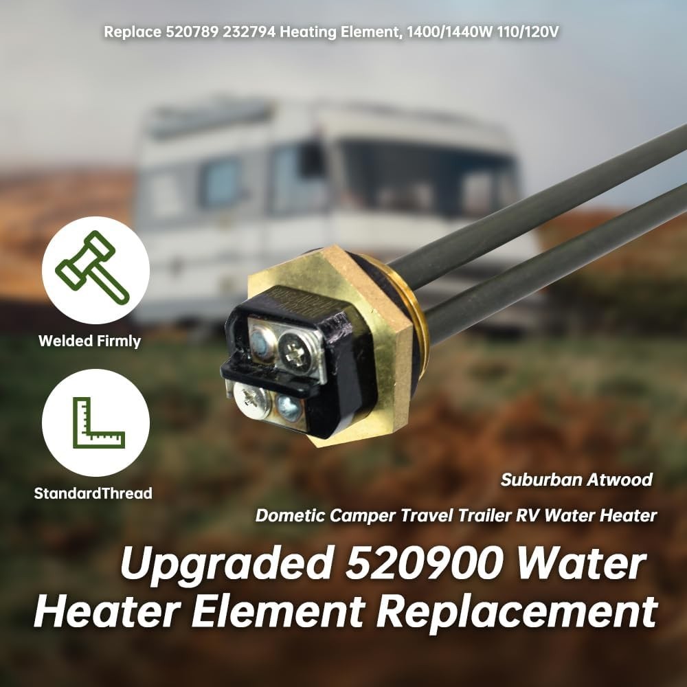 520900 92249 91160 92097 Water Heater Element Kit 1440W 120V Compatible with Atw