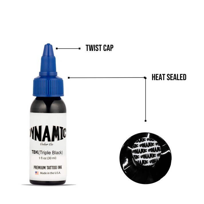 Dynamic Triple Black Tattoo Ink 1 oz