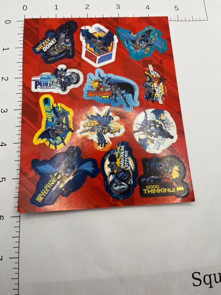 STICKER SHEET: Batman DC comics robin superhero