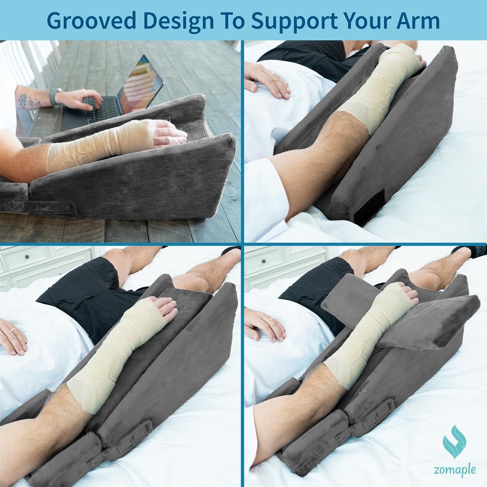 Arm Elevation Pillow for Post Surgery – Adjustable Arm Support Pillow with Ge...