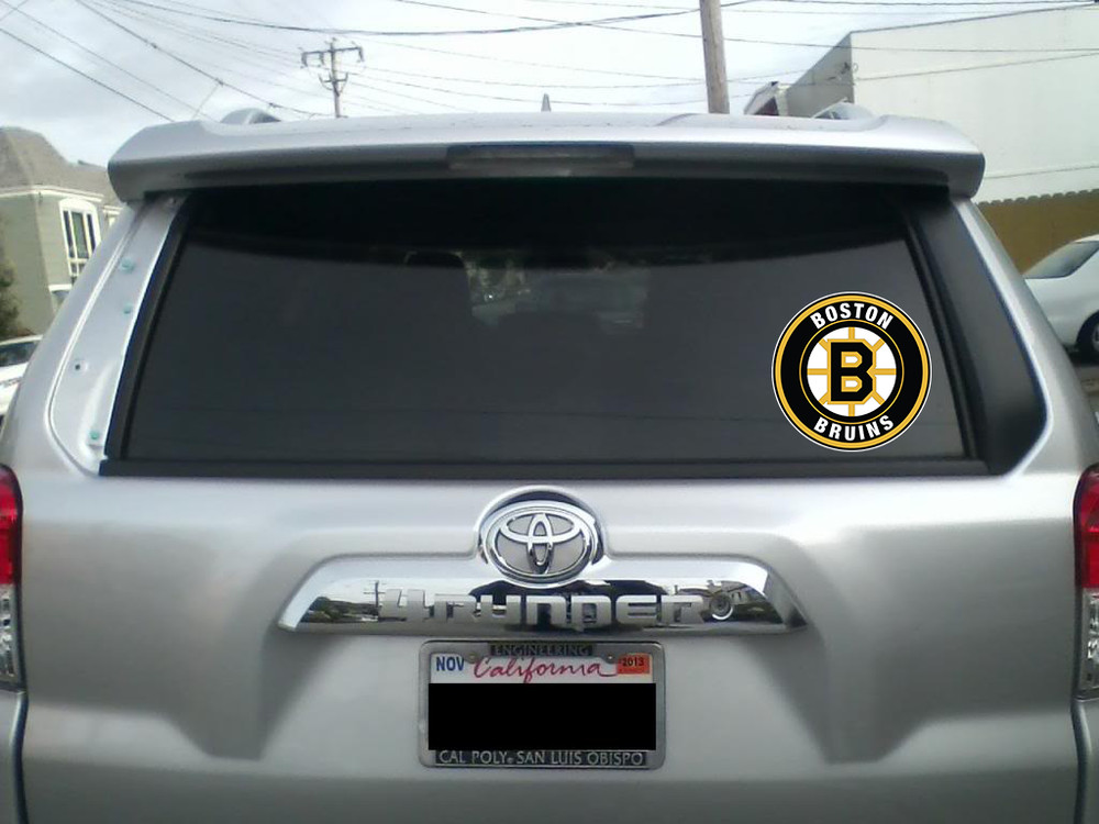 Boston Bruins Circle Sticker / Vinyl Decal 10 Sizes! TRACKING!!