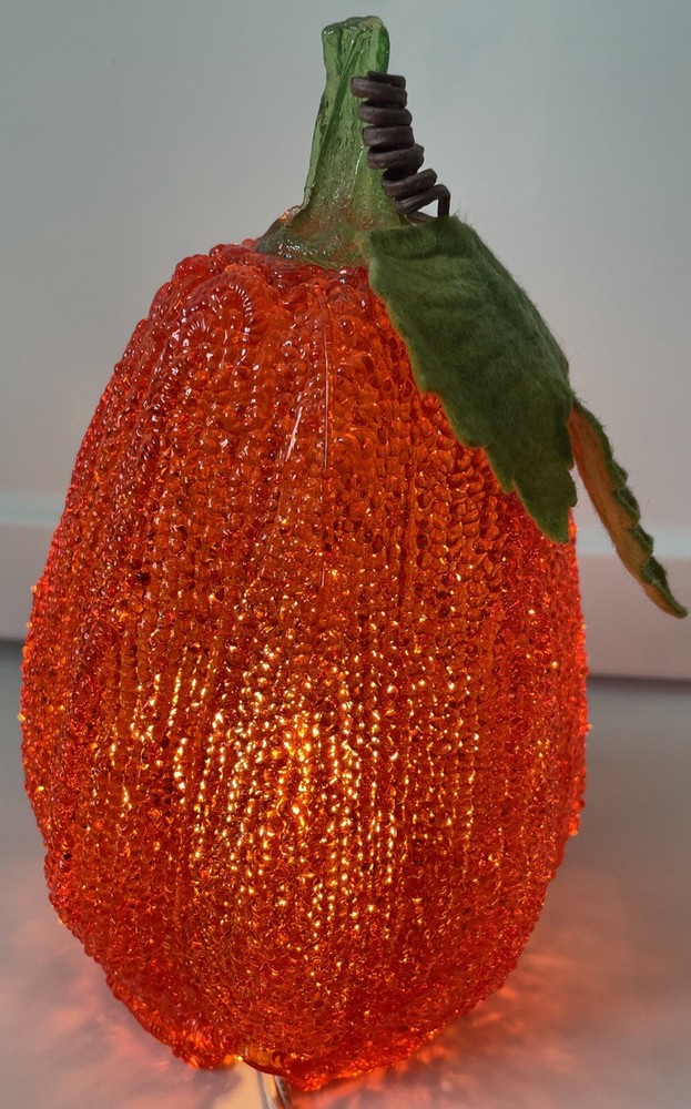 Pumpkin Halloween Acrylic Light Up Desktop End Table Figure