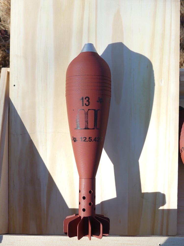 8cm German Wgr. 34 Shell 3d Replica