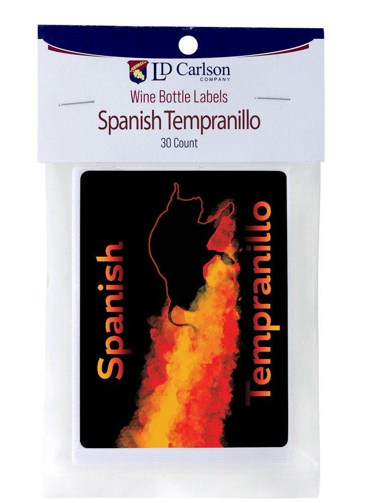 Spanish Tempranillo Wine Labels 30/Pack Varietal Collection