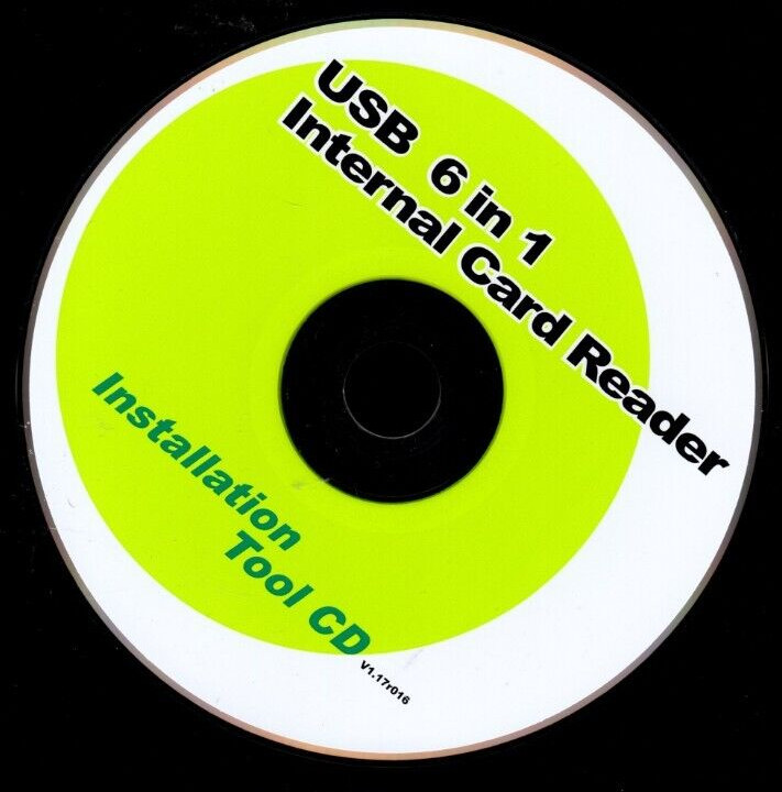 USB 6 in 1 Internal Card Reader - Installation CD (PC, Disc Only)