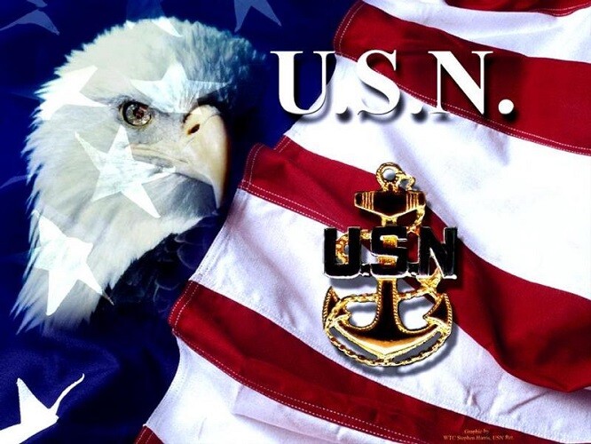 Address Labels Navy - CPO Eagle