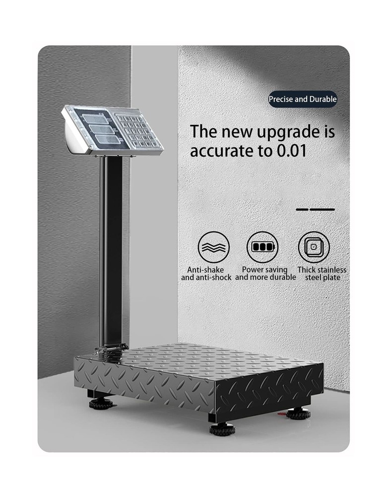 660lb Floor Weight Computing Postal Scale - Digital Large Platform Scale LB/K...