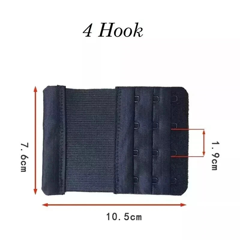 3ROW 2,3,4Hook Bra Extender Bra Strap Strapless Underwear Maternity Bra Extender