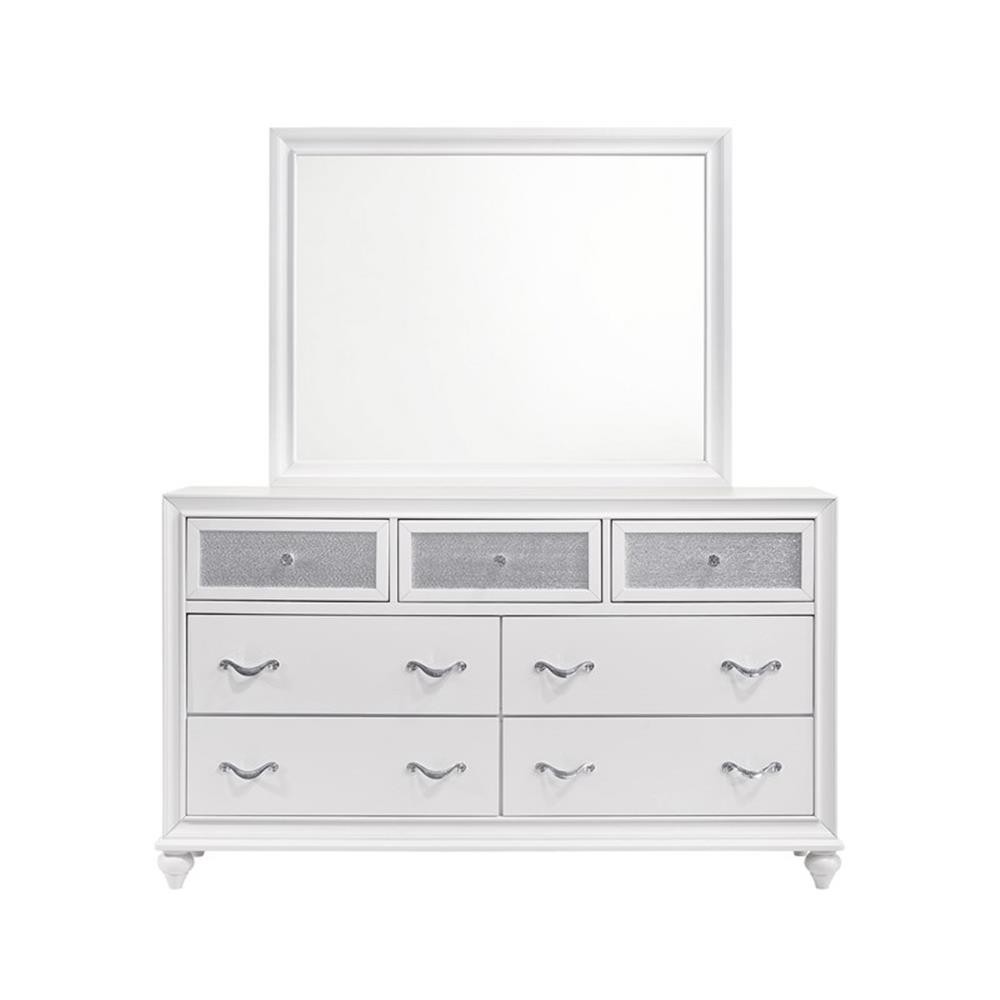 Barzini 5-piece Eastern King Bedroom Set White