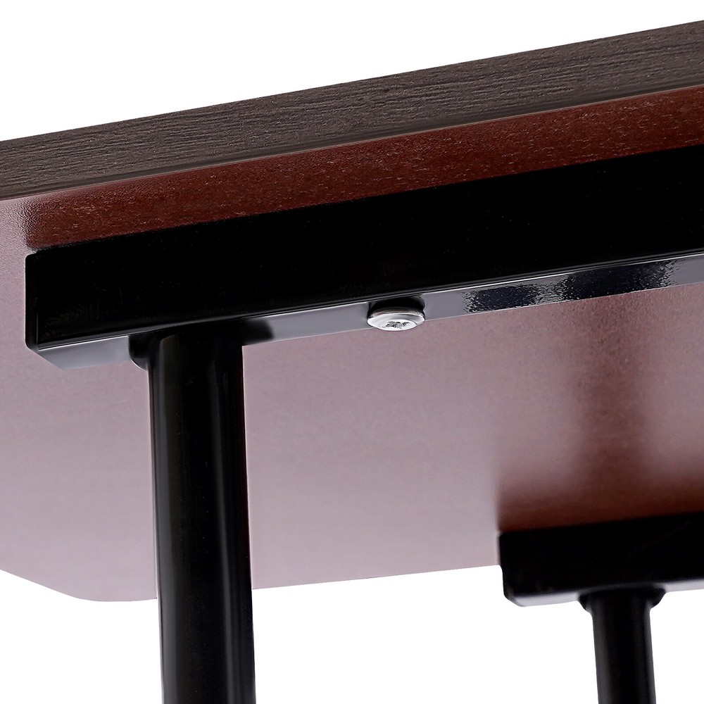 C-Shaped 3-tier Side Table Adjustable, Height Adjustable C Table with Wheels USA