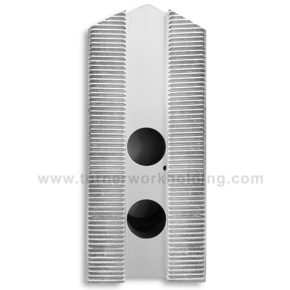 Steel Soft Jaws For 8" Chuck (Kitagawa, Samchully), Pointed, height 3" - 3pc set