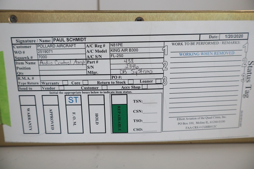 DB Systems 418 Audio Control Amplifier - Removed Working (4 Available)