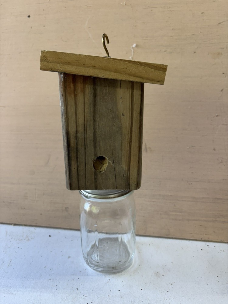 Carpenter Bee Trap Handmade w/jar