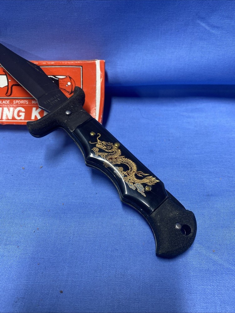 vintage folding hunting knife
