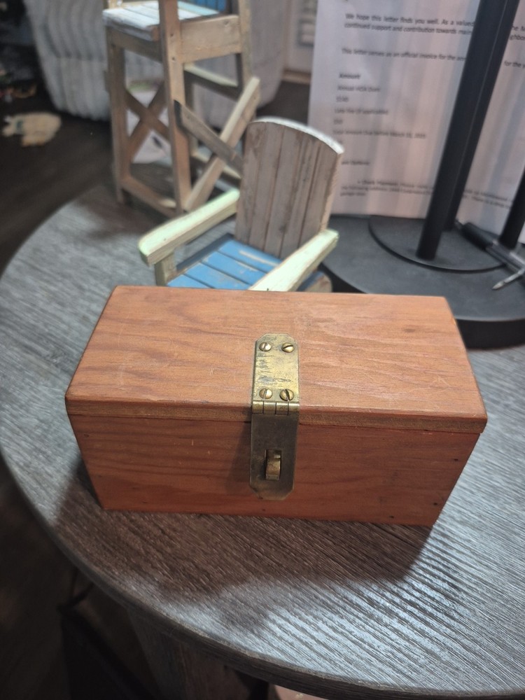 Adjustable Wearable Binoculars Unmarked with Wood Case