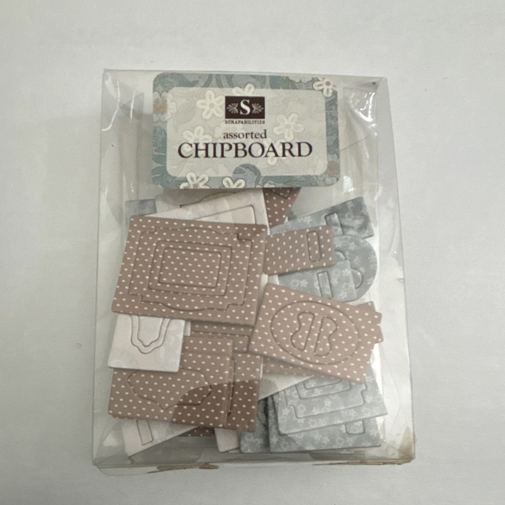 Scrapabilities Assorted Chipboard Shapes Scrapbooking Accents Polka Dot